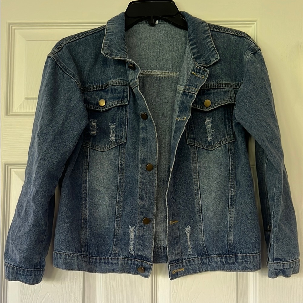 Classic Blue Denim Jean Jacket for Kids